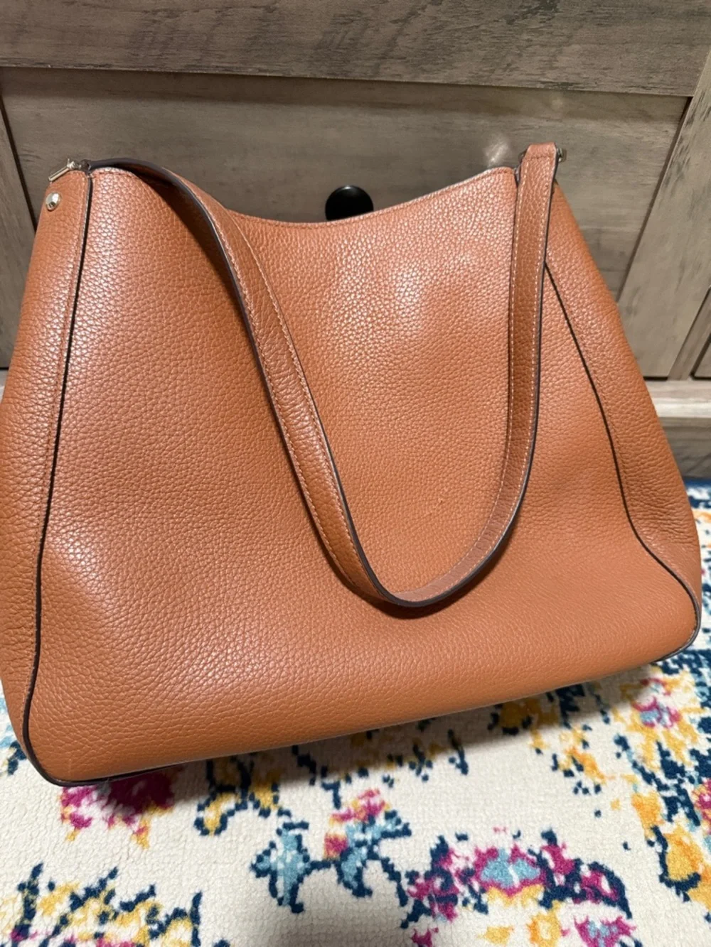 kate spade Brown Pebbled Leather Shoulder Bag - Picture 2 of 6